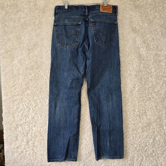 Levi’s 505 Mens Straight Fit Jeans Size 34x32 (fits 32x30) Medium Wash Denim - Picture 5 of 15